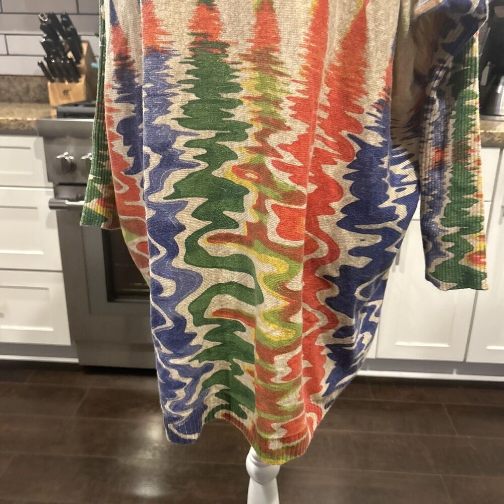 Maya Antonia Loose Sweater Dress Long Sleeve Pencil Medium Large Colorful - Picture 4 of 15